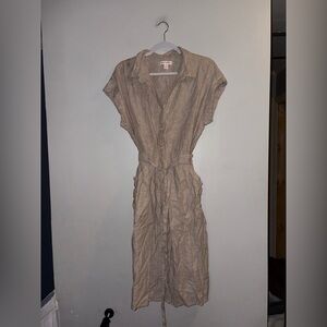 Joe Fresh | Cream Button Up Dress
